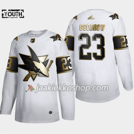 Lapsille NHL San Jose Sharks Pelipaita Barclay Goodrow 23 Adidas 2019-20 Golden Edition Valkoinen Authentic